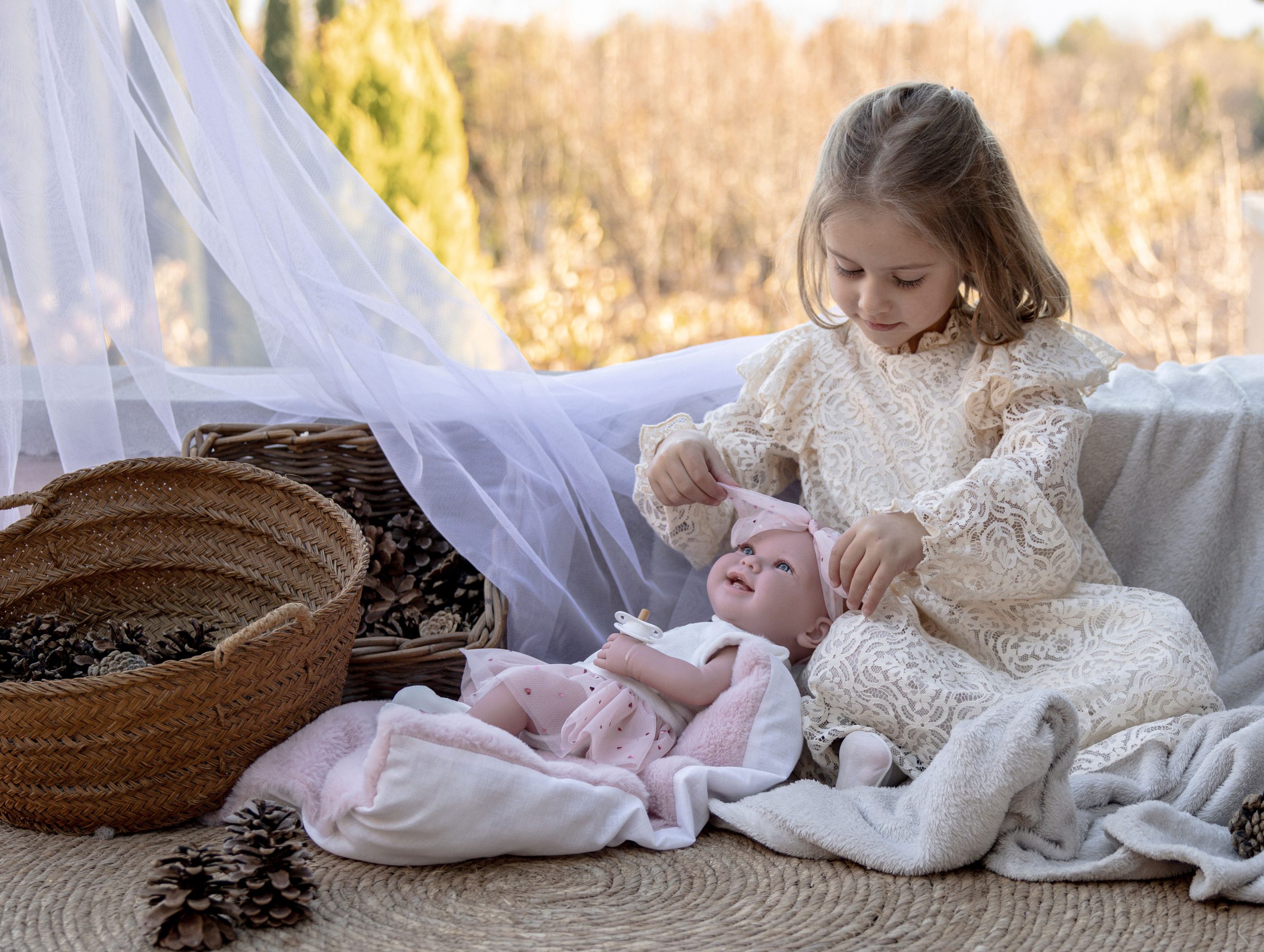 Arias Elegance 42 cm Zoe Ballerina Pink with Cushion - Vinyl Body, Girl (view 18) | Arias reborn baby doll