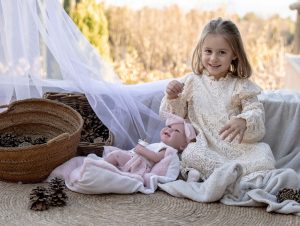 Arias Elegance 42 cm Zoe Ballerina Pink with Cushion - Vinyl Body, Girl (view 19) | Arias reborn baby doll