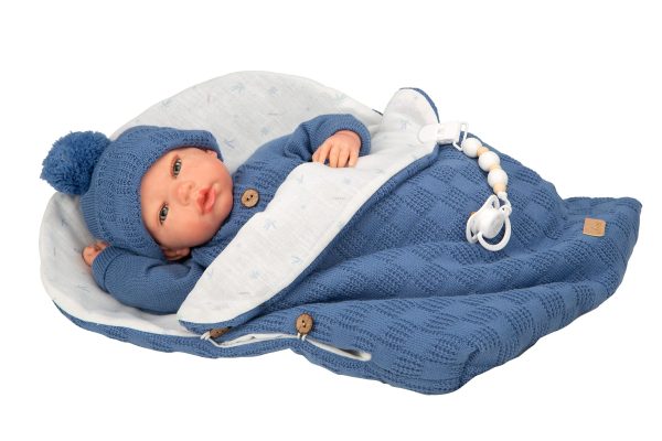 Arias Reborn 40 cm Alberto Blue with Sleeping Bag (view 20)