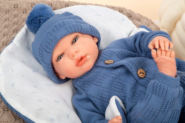 Arias Reborn 40 cm Alberto Blue with Sleeping Bag (view 14)