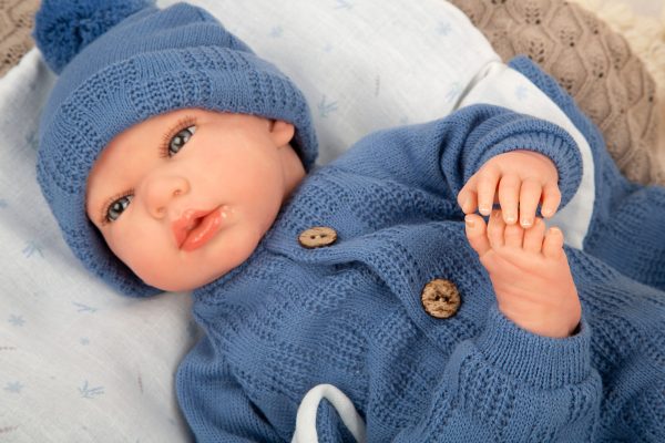 Arias Reborn 40 cm Alberto Blue with Sleeping Bag (view 16)