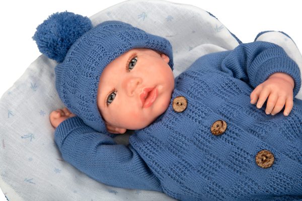 Arias Reborn 40 cm Alberto Blue with Sleeping Bag (view 21)
