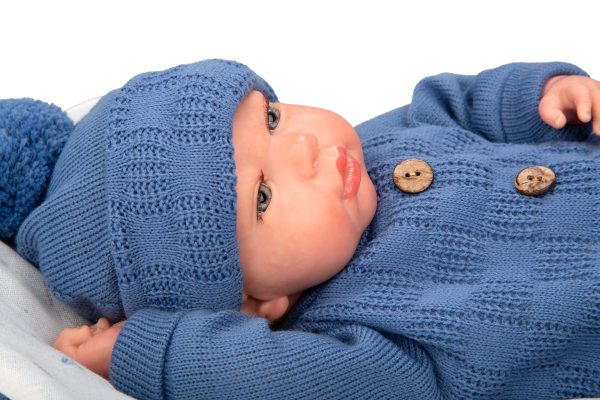 Arias Reborn 40 cm Alberto Blue with Sleeping Bag (view 22)