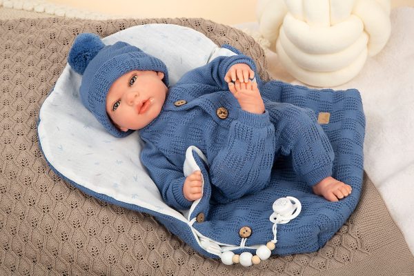 Arias Reborn 40 cm Alberto Blue with Sleeping Bag (view 10)