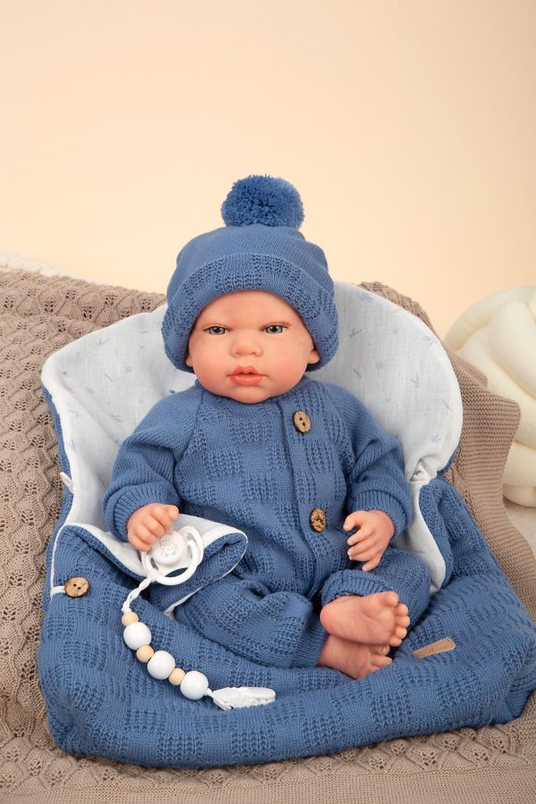 Arias Reborn 40 cm Alberto Blue with Sleeping Bag (view 12)