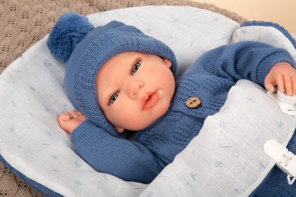 Arias Reborn 40 cm Alberto Blue with Sleeping Bag (view 13)