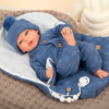 Arias Reborn 40 cm Alberto Blue with Sleeping Bag