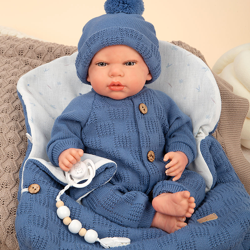 Arias Reborn 40 cm Alberto Blue with Sleeping Bag (view 2)