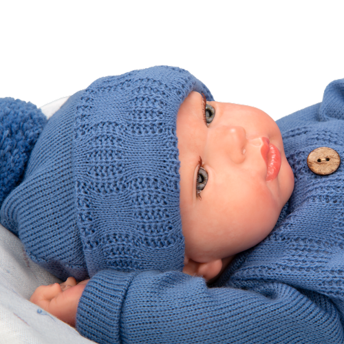 Arias Reborn 40 cm Alberto Blue with Sleeping Bag (view 5)