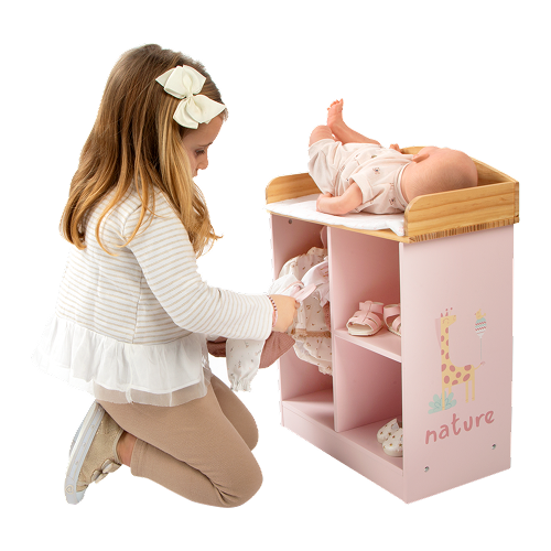 Arias Nature Coat Rack / Changing Table with 5 Hangers