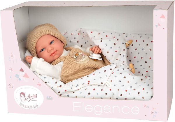 Arias 40 cm Elegance Doll Cris With Sleeping Bag - Beige (view 4)