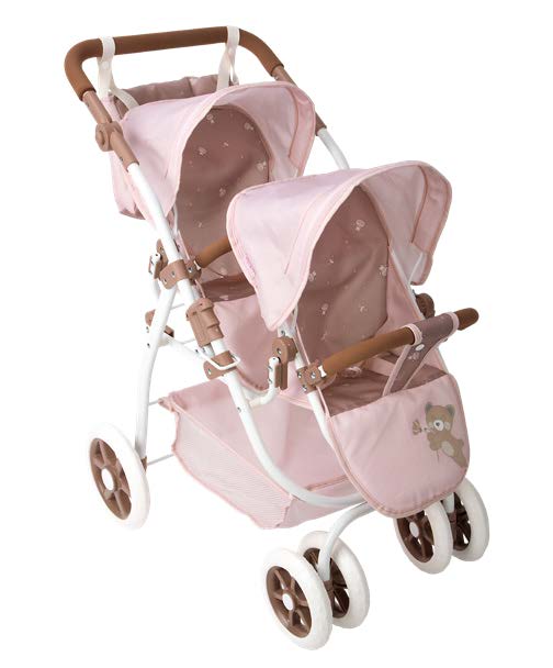 Arias Twin Bear Coat With Pocket -Pink